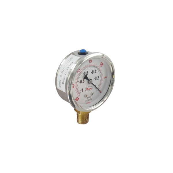 Dwyer Instruments 2.5" SS gage, 1/4" npt bottom connection, range 160 psi, glycerin filled SGY-D10622N-GF - main